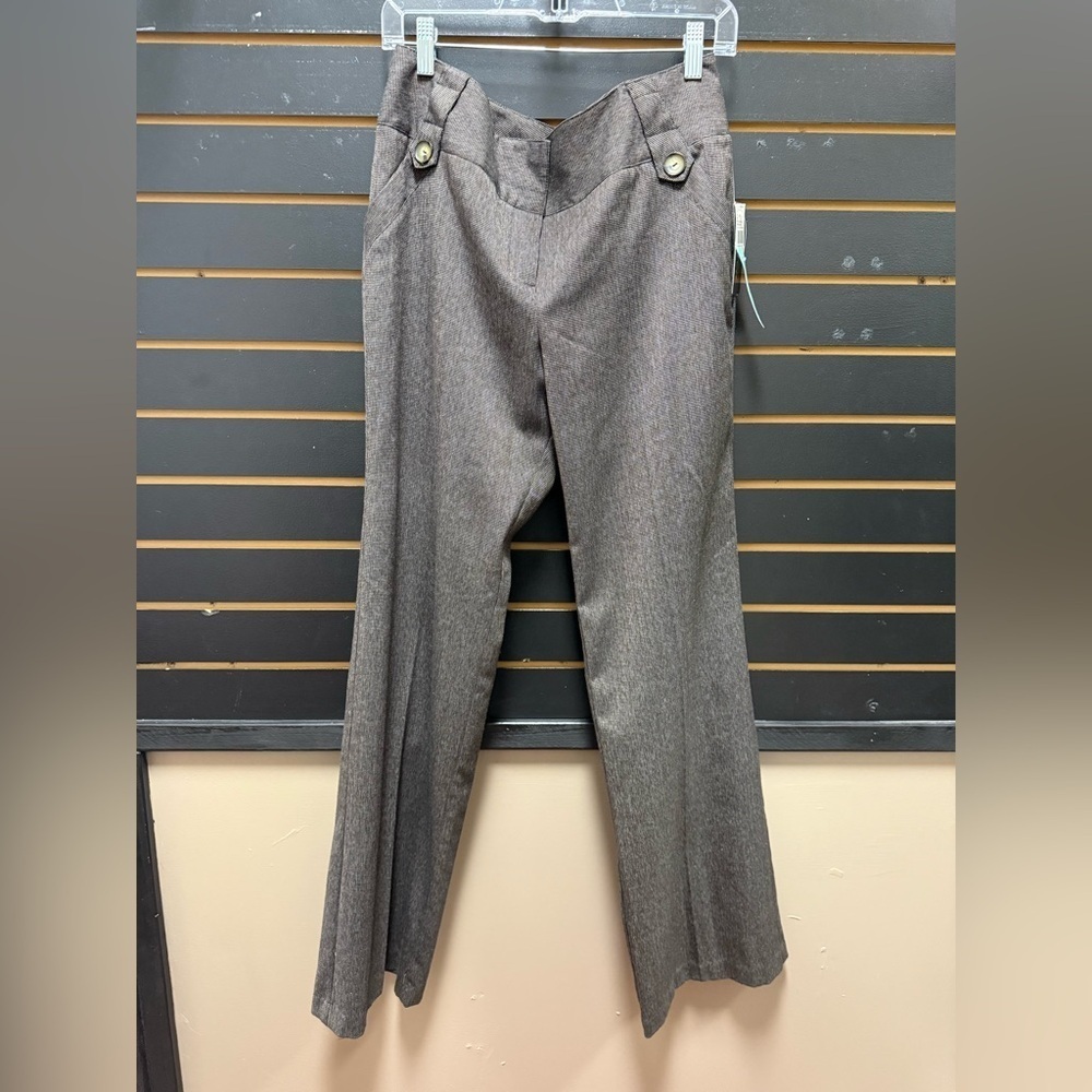 BCX Brown Straight Leg Trousers NWT Juniors Size 13